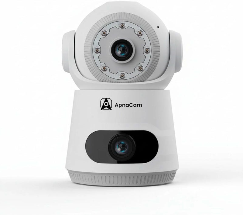 ApnaCam 4MP×2 Dual-Lens 4G PTZ Outdoor CCTV | Floodlight, No WiFi, IP66