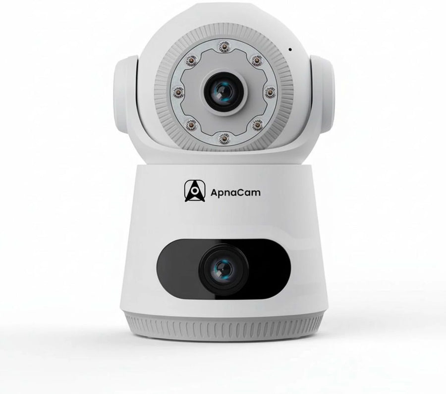 ApnaCam 4MP×2 Dual-Lens 4G PTZ Outdoor CCTV | Floodlight, No WiFi, IP66
