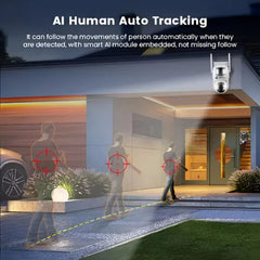 ApnaCam 5+5MP FHD 4G/5G Sim 360° Live View Waterproof Color Night Vision Two Audio CCTV Security Camera (128 GB, 1 Channel)