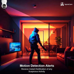 ApnaCam 4MP 2K QHD WiFi Indoor PT Camera | 360° AI Smart CCTV