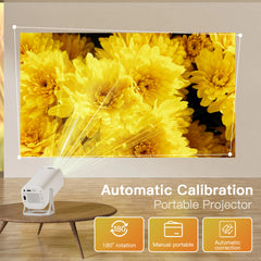 OneXsale S40 Max Smart Projector – Android 11, 720p HD, WiFi 6 + Bluetooth 5.0, 40–130 Inch Screen, 160 ANSI Lumens (White)