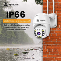 ApnaCam WiFi Outdoor CCTV Camera — 5MP, 360° PTZ, Color Night Vision, 2-Way Audio, Waterproof (Home, Shop, Farm Security)
