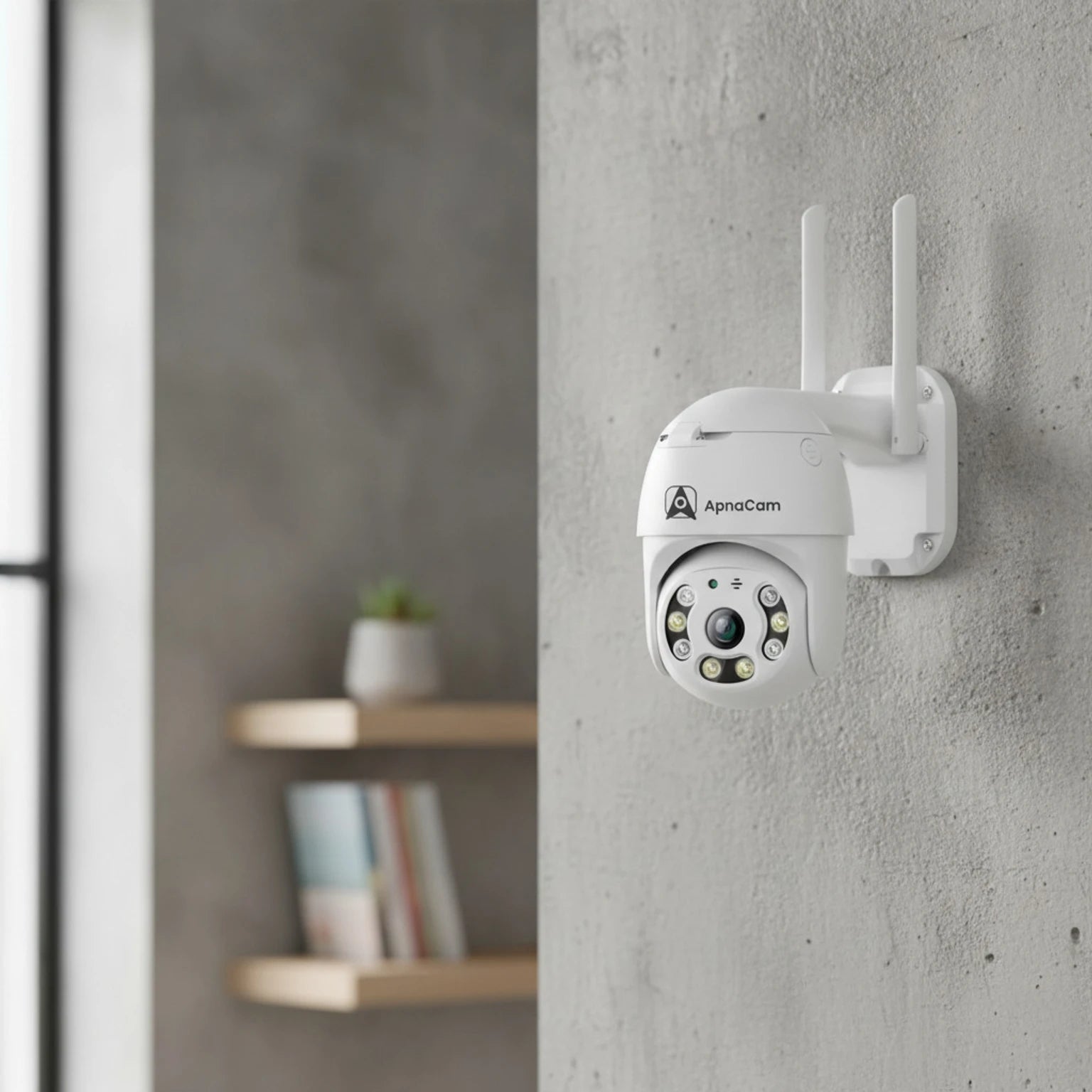 ApnaCam WiFi Outdoor CCTV Camera — 5MP, 360° PTZ, Color Night Vision, 2-Way Audio, Waterproof (Home, Shop, Farm Security)