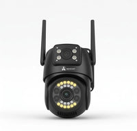 ApnaCam NightEye Dual-Lens [4MP] WiFi PTZ Outdoor CCTV | AI Human Detection | Full-Color Night Vision | IP66 | V380 Pro