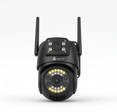 ApnaCam NightEye Dual-Lens [XMP] WiFi PTZ Outdoor CCTV | AI Human Detection | Full-Color Night Vision | IP66 | V380 Pro