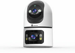 ApnaCam Dual-Lens FHD WiFi PTZ Indoor CCTV | AI Auto-Tracking | Night Vision | Two-Way Audio | V380 Pro