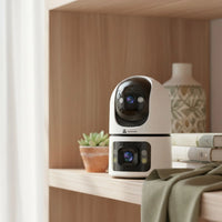ApnaCam Dual-Lens FHD WiFi PTZ Indoor CCTV | AI Auto-Tracking | Night Vision | Two-Way Audio | V380 Pro