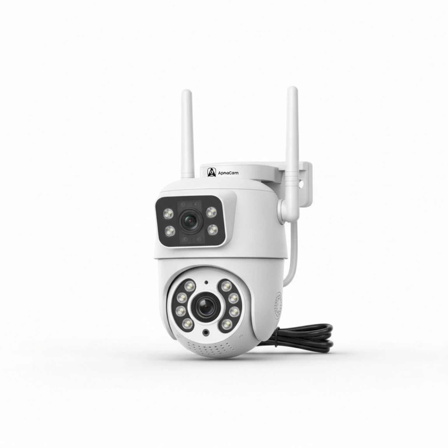 ApnaCam 2MP×2 Dual-Lens FHD WiFi Outdoor PTZ CCTV | iCSee App, IP66
