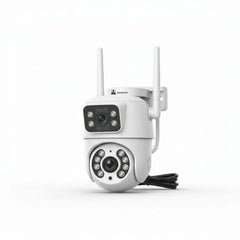 ApnaCam 2MP×2 Dual-Lens FHD WiFi Outdoor PTZ CCTV | iCSee App, IP66