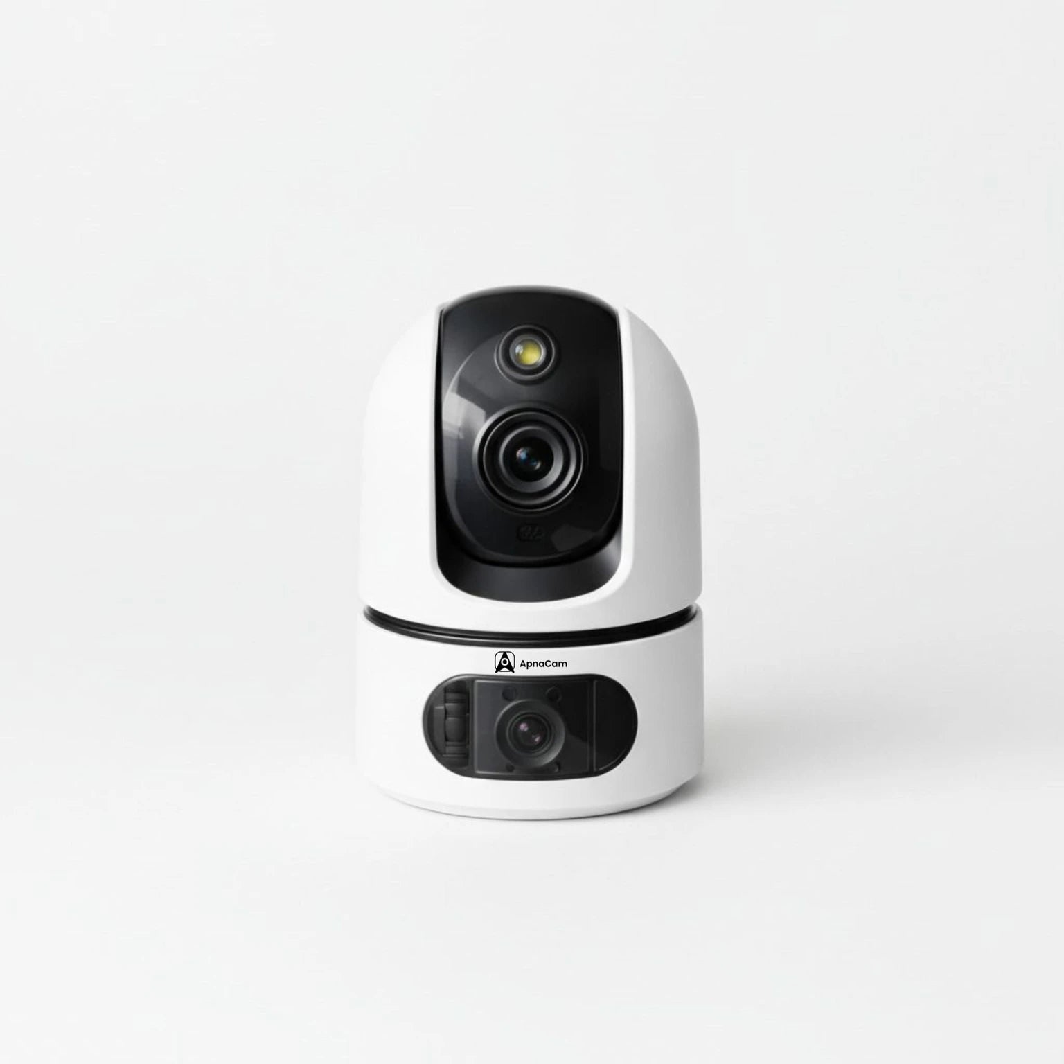 ApnaCam Dual-Lens FHD WiFi PTZ Indoor CCTV | AI Detection | Night Vision | Two-Way Audio | Home & Office | V380 Pro