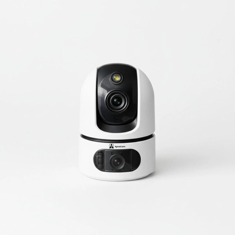 ApnaCam Dual Lens WiFi PTZ CCTV Camera FHD Indoor Home Office V380 Pro App