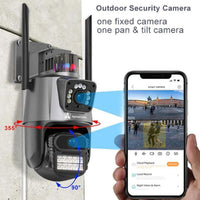ApnaCam 5MP FHD Black Guard X2 Outdoor WiFi PTZ CCTV | Night Vision | Smart Alerts Security Camera (128 GB, 2 Channel)