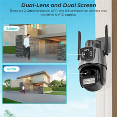 ApnaCam 5MP FHD Black Guard X2 Outdoor WiFi PTZ CCTV | Night Vision | Smart Alerts Security Camera (128 GB, 2 Channel)