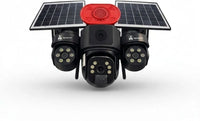 ApnaCam Farm Boy 4G SIM Solar Triple Lens PTZ CCTV Camera | 5+5+5MP | IP66 | No Wi-Fi | V380 Pro | Outdoor Security Camera for Farm, Plot & Rural Property