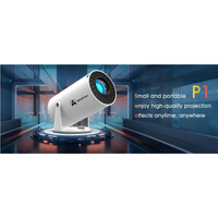 Apnacam HY300 Mini Projector – 1000 LM LED Portable Home Theater | 4K Input Supported | Built-in Speaker & Remote (White)