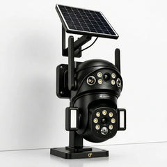 ApnaCam Dual-Lens 5MP 4G Solar PTZ Outdoor CCTV | AI Auto-Tracking | Full-Color Night Vision | No WiFi Needed | IP66 | V380 Pro