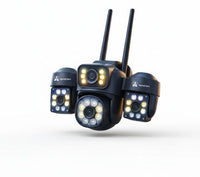 ApnaCam NexusEye 4G Triple-Lens 5MP PTZ Outdoor CCTV | Full-Color Night Vision | No WiFi Needed | AI Detection | IP66 | V380 Pro