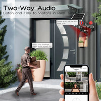 ApnaCam 8MP 4G Sim 3 Lens PTZ Camera 360°View Ai Tracking Waterproof Solar Powered Security Camera (128 GB, 3 Channel)