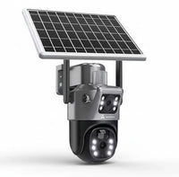 ApnaCam 5MP 4G Solar Dual Lens PTZ Camera | 7W Panel, PIR + Radar Motion, Full Color Night Vision, Two-Way Audio, IP65 Waterproof | No WiFi, No Electricity Needed - ApnaCam