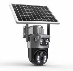 ApnaCam 5MP 4G Solar Dual Lens PTZ Camera | 7W Panel, PIR + Radar Motion, Full Color Night Vision, Two-Way Audio, IP65 Waterproof | No WiFi, No Electricity Needed - ApnaCam