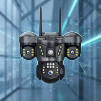 ApnaCam Tri-Vision 8MP Triple-Lens 4G PTZ Outdoor CCTV | Full-Color Night Vision | No WiFi Needed | AI Detection | IP66 | V380 Pro