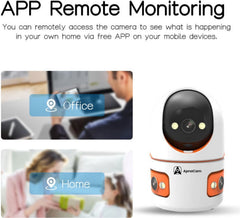 ApnaCam Robo Cam 6MP Tri Lens/Screen HD 1080p AI Human Detect.WiFi, Bullet + PTZ Security Camera (SD Card Support Upto 128 GB, 4 Channel)