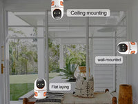 ApnaCam Robo Cam 6MP Tri Lens/Screen HD 1080p AI Human Detect.WiFi, Bullet + PTZ Security Camera (SD Card Support Upto 128 GB, 4 Channel)