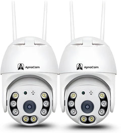 ApnaCam WiFi Outdoor CCTV Camera — 5MP, 360° PTZ, Color Night Vision, 2-Way Audio, Waterproof (Home, Shop, Farm Security)