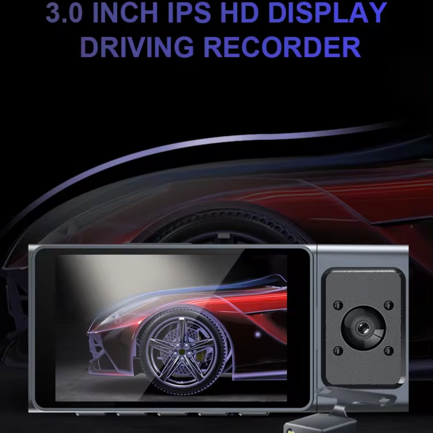 ApnaCam DashCam Front WiFi Night View WDR Loop 24H Parking Dashboard Camera System Reverse Assist Camera System (3 Camera, 1080P)