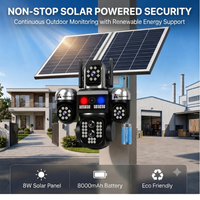 ApnaCam Flash Cop 8MP 4G SIM Triple Lens Solar PTZ Camera | 355° AI Human Tracking, Dual Solar Panel, Color Night Vision, 3-Channel View, IP66, SD Card up to 128GB