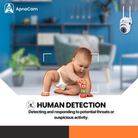ApnaCam Mini PTZ WiFi Camera – 1080p HD, Night Vision, 2-Way Audio, Motion Alerts | Indoor IP Security Camera for Home, Baby & Office - ApnaCam