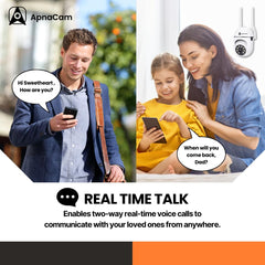 ApnaCam Mini PTZ WiFi Camera – 1080p HD, Night Vision, 2-Way Audio, Motion Alerts | Indoor IP Security Camera for Home, Baby & Office - ApnaCam