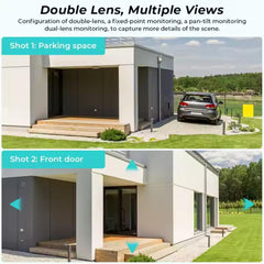 ApnaCam Dual Lens WiFi Outdoor CCTV Camera — 4+4MP (8MP), Bullet + PTZ Combo, Dual View, Night Vision, 2-Way Audio (Home & Shop Security)