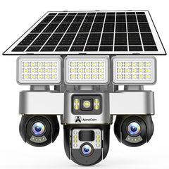 ApnaCam 4G Solar PTZ Camera — 4K Wireless Outdoor CCTV, No WiFi Needed, SIM-Based with Night Vision (Solar Powered)
