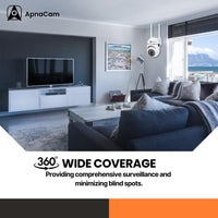 ApnaCam Mini PTZ WiFi Camera – 1080p HD, Night Vision, 2-Way Audio, Motion Alerts | Indoor IP Security Camera for Home, Baby & Office - ApnaCam