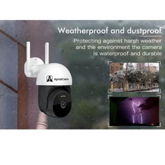 ApnaCam 4G SIM Outdoor PTZ Security Camera | AI Auto Tracking, Full Color Night Vision, Smart Motion Zones, Two-Way Audio, Alarm, IP66 Weatherproof | No WiFi Needed - ApnaCam