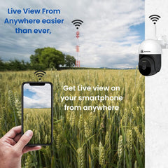 ApnaCam 4G SIM Outdoor PTZ Security Camera | AI Auto Tracking, Full Color Night Vision, Smart Motion Zones, Two-Way Audio, Alarm, IP66 Weatherproof | No WiFi Needed - ApnaCam