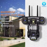 ApnaCam 4G Triple Lens PTZ + Bullet Combo CCTV Camera — 8MP Main + 2×5MP, 5X Zoom, Color Night Vision, AI Detection (No WiFi Outdoor Security)