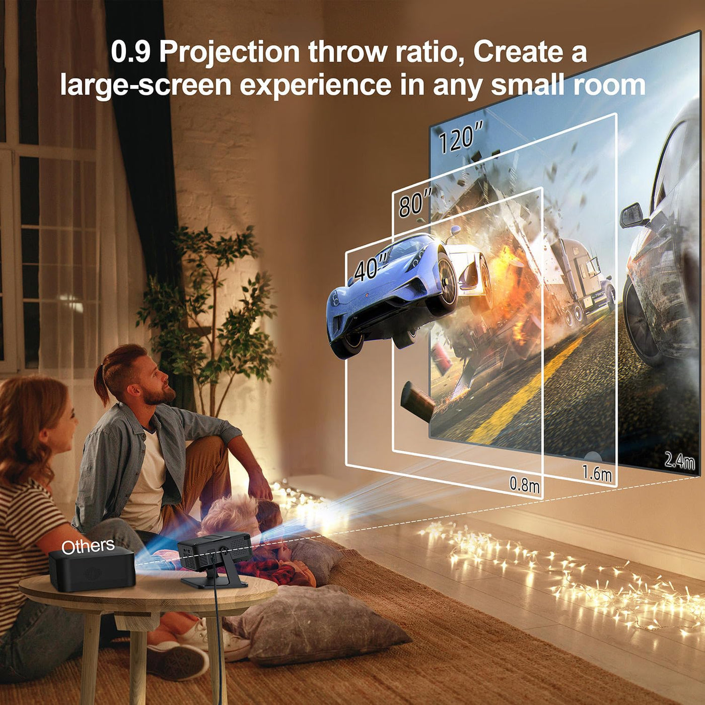 ApnaCam X-Nano Android Projector | WiFi 6 | 160 ANSI Lm