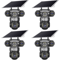 ApnaCam India's First 5G Solar Triple Lens PTZ CCTV Camera - 12MP×3 Lenses, 3-Screen View, AI Tracking, Color Night Vision, IP66 (6 Month Warranty)