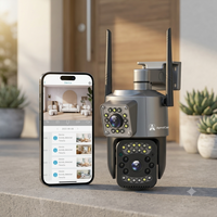 ApnaCam Dual-Lens 5MP WiFi PTZ [Indoor/Outdoor] CCTV | AI Detection | Full-Color Night Vision | IP66 | V380 Pro