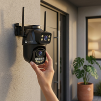 ApnaCam Dual-Lens WiFi CCTV | Fixed Bullet + PTZ | FHD Outdoor | Full-Color Night Vision | IP66 | iCSee App