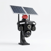 ApnaCam 8MP 3-Lens 4G SIM Solar PTZ Camera | AI Human Tracking, Color Night Vision, IP66 Waterproof, 355° View