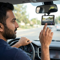 ApnaCam 3-Channel Dash Cam with Reverse Camera — Front + Cabin + Rear, 1080p FHD, 4" IPS Screen, Night Vision, G-Sensor, Loop Recording (Triple Lens Car Camera)