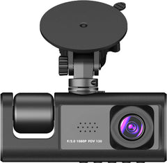 ApnaCam 3-Channel Car Dash Cam – Front 1080P FHD + Cabin + Rear Camera with Reverse Assist | 2-inch Display, WiFi App View, Night Vision, G-Sensor, Loop Recording, Parking Monitor | SD Card up to 128GB