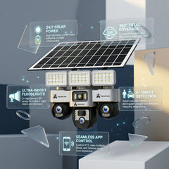 ApnaCam 4G Solar PTZ Camera — 4K Wireless Outdoor CCTV, No WiFi Needed, SIM-Based with Night Vision (Solar Powered)