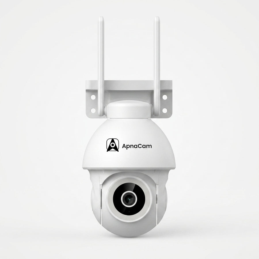ApnaCam 5MP QHD+ Outdoor WiFi PTZ CCTV | 360° Color Night Vision IP66