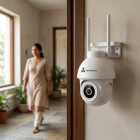 ApnaCam 5MP QHD+ Outdoor WiFi PTZ CCTV | 360° Color Night Vision IP66