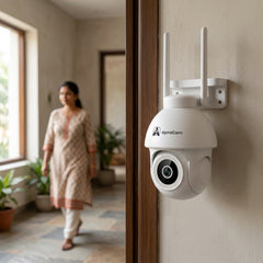 ApnaCam 5MP QHD+ Outdoor WiFi PTZ CCTV | 360° Color Night Vision IP66