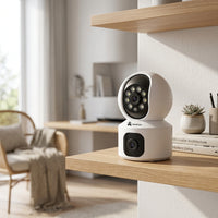 ApnaCam SuperCam 5MP×2 Dual-Lens WiFi PTZ CCTV | Bullet + PTZ Hybrid | AI Human Detection | Night Vision | Indoor Security | V380 Pro